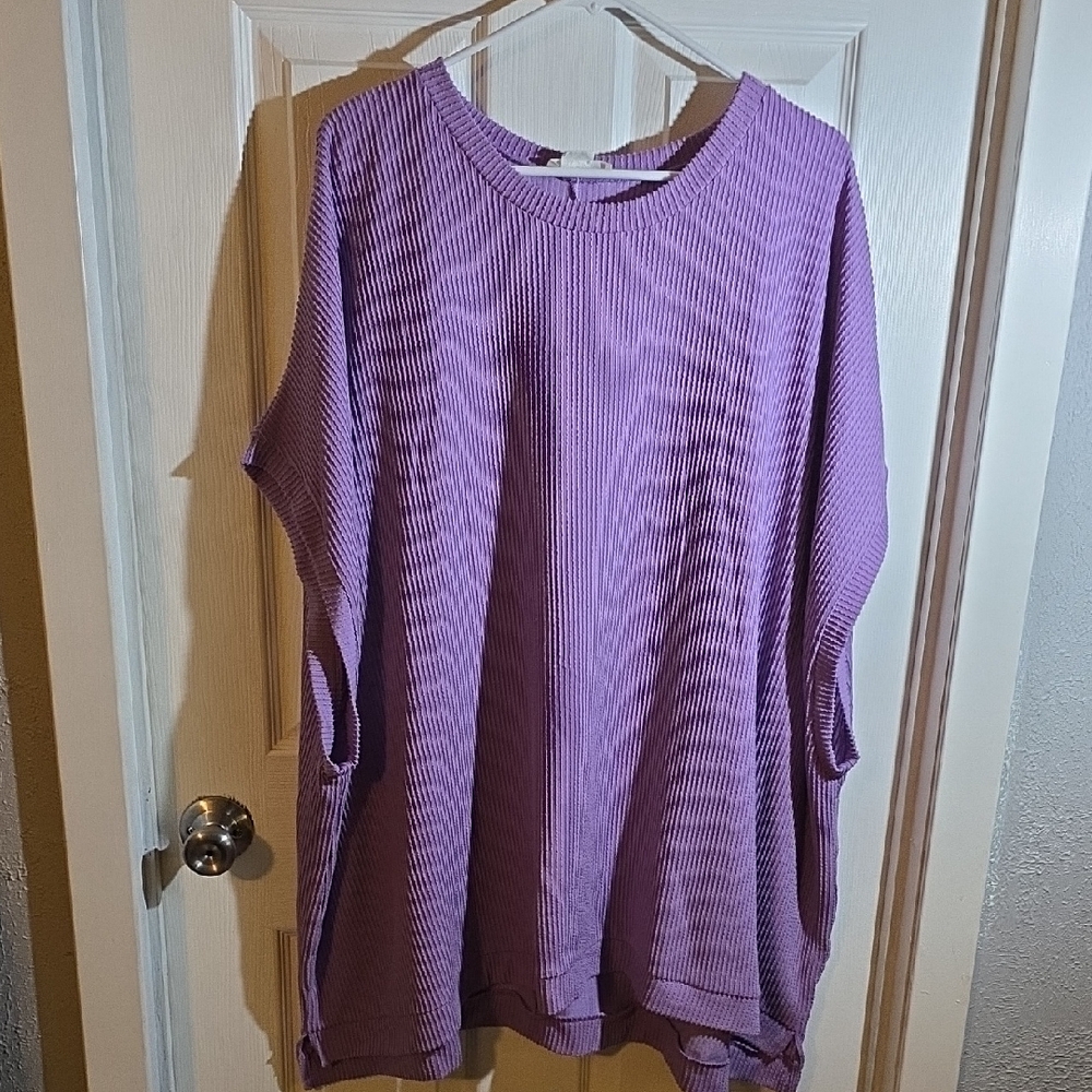 Chic Soul Lavender Tunic Top